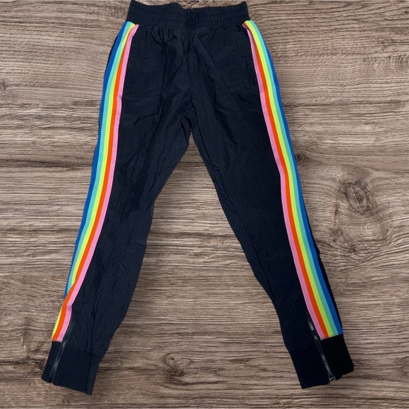 Fabletics Black and Red Track Pants with Elastic Cuffs - Picture 3 of 7